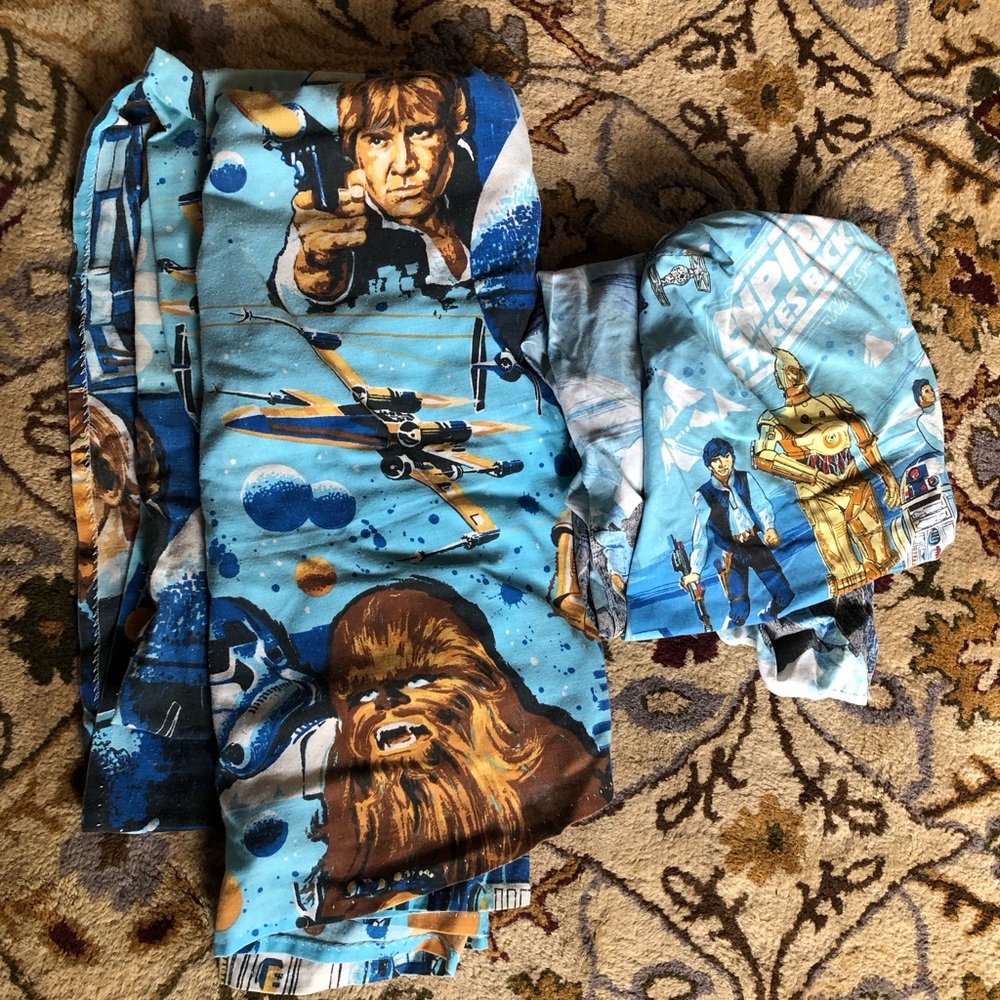 Extremely RARE ORIGINAL Star Wars twin sheet set
